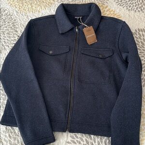 Women's Better Sweater Zippered Fleece Chore Jacket , size: Medium NWT